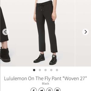 Lululemon on the fly pants - woven